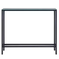 Kirklands Home Metal Mirrored Top Slim Console Table Gray Outlet