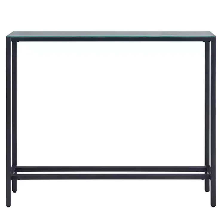Kirklands Home Metal Mirrored Top Slim Console Table Gray Outlet