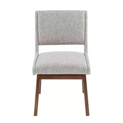 Kirklands Home Mid-Century Modern Dining Chairs, Set of 2 Gray