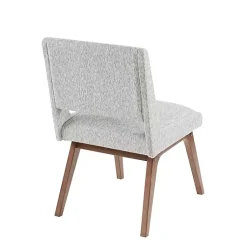 Kirklands Home Mid-Century Modern Dining Chairs, Set of 2 Gray