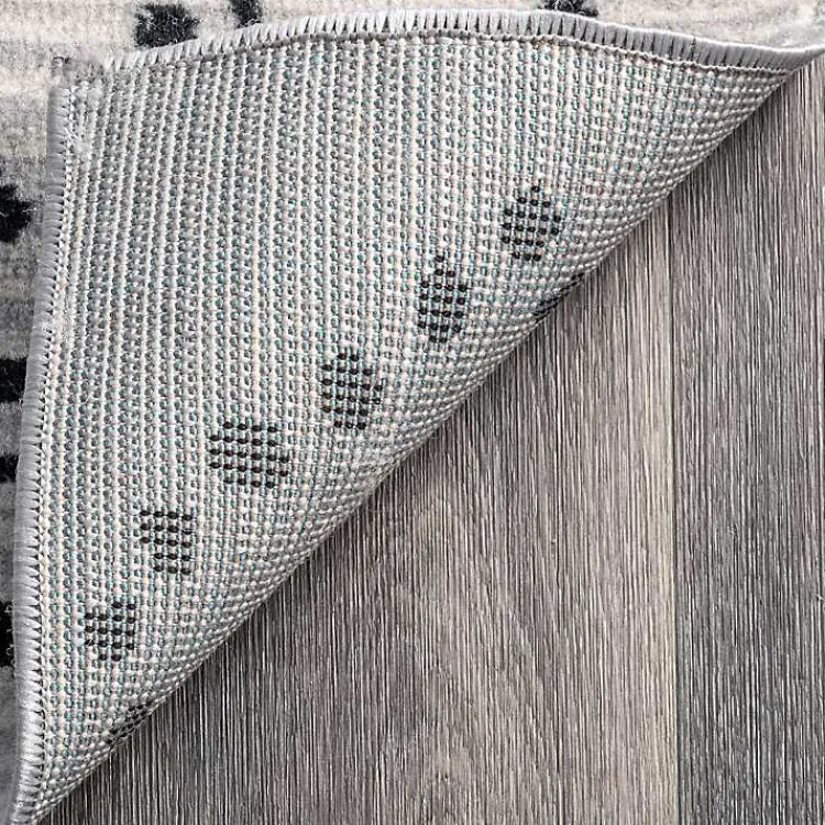 Kirklands Home Gray Millie Dotted Trellis Area Rug, 9x12 Best