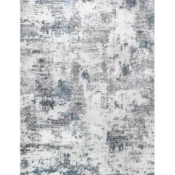 Kirklands Home Gray Modern Abstract Washable Runner Clearance