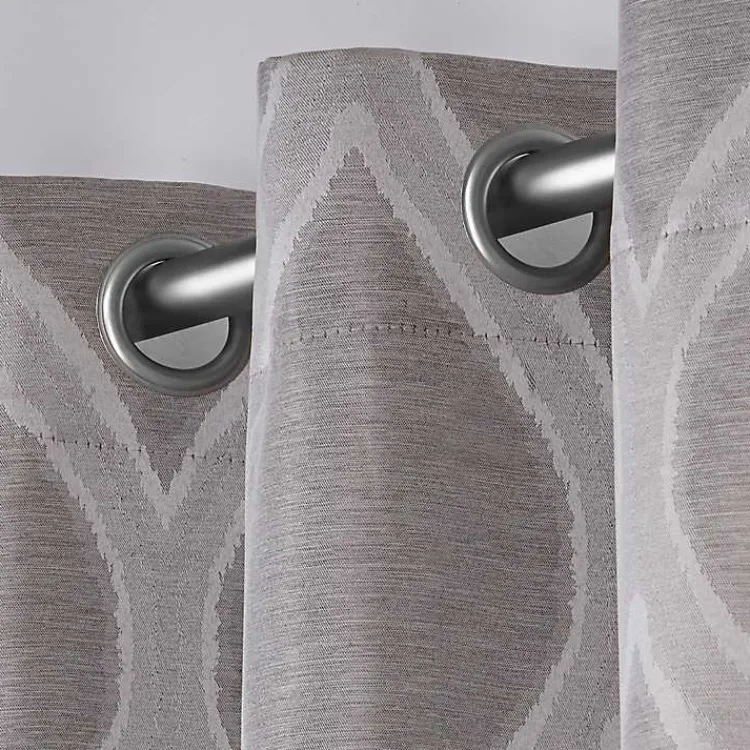 Kirklands Home Monte Curtain Panel Set, 108 in. Gray Hot