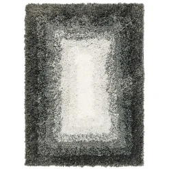 Kirklands Home Ombre Border Bath Mat, 2x3 Gray New