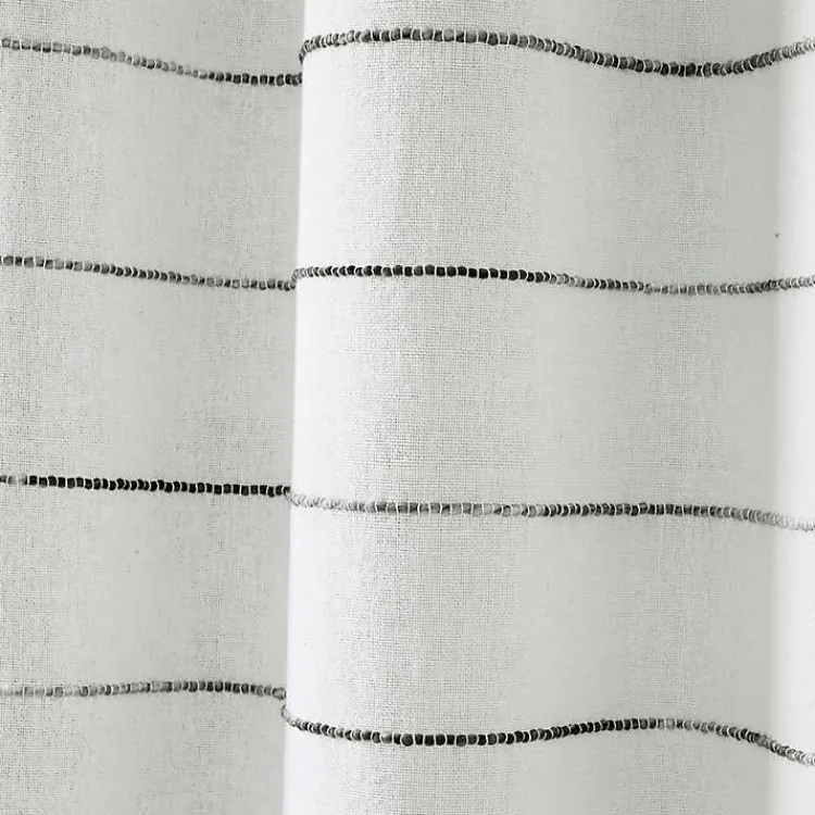 Kirklands Home Gray Ombre Stripe Curtain Panel Set, 84 in. Hot