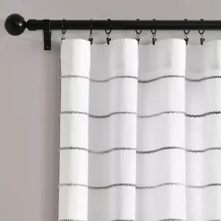 Kirklands Home Gray Ombre Stripe Curtain Panel Set, 95 in. Outlet