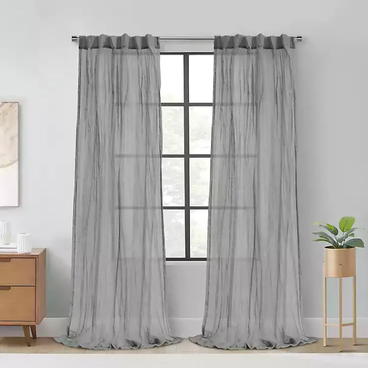 Kirklands Home Paloma Curtain Panel, 84 in. Gray Online