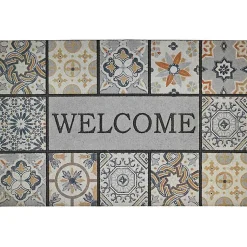 Kirklands Home Patina Tiles Welcome Estate Doormat Gray Online