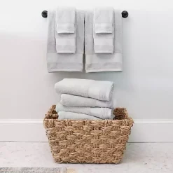 Kirklands Home 6-pc. Essential Cotton Bath Towels Gray Outlet