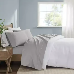 Kirklands Home Pima Cotton Sateen 4-pc. King Sheet Set Gray Clearance