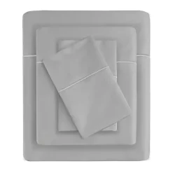 Kirklands Home Pima Cotton Sateen 4-pc. King Sheet Set Gray Clearance