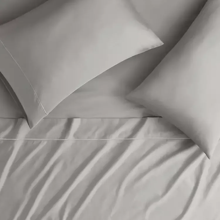 Kirklands Home Pima Cotton Sateen 4-pc. King Sheet Set Gray Clearance