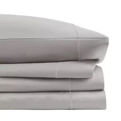 Kirklands Home Pima Cotton Sateen 4-pc. King Sheet Set Gray Clearance