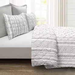 Kirklands Home Gray Pintuck Stripe Full/Queen 5-pc. Comforter Set Online