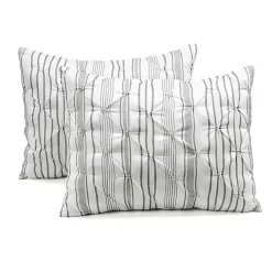 Kirklands Home Gray Pintuck Stripe Full/Queen 5-pc. Comforter Set Online