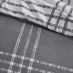 Kirklands Home Gray Plaid Dayton 3-pc. Full/Queen Comforter Set Sale