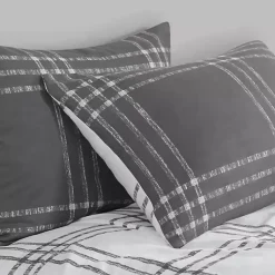 Kirklands Home Gray Plaid Dayton 3-pc. Full/Queen Comforter Set Sale