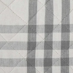 Kirklands Home Gray Plaid Eat Drink Enjoy 4-pc. Dish Towel Set