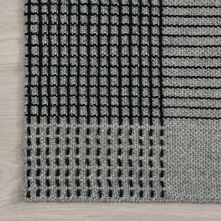 Kirklands Home Plaid Emily Henderson x RugsUSA Runner, 2x8 Gray Online