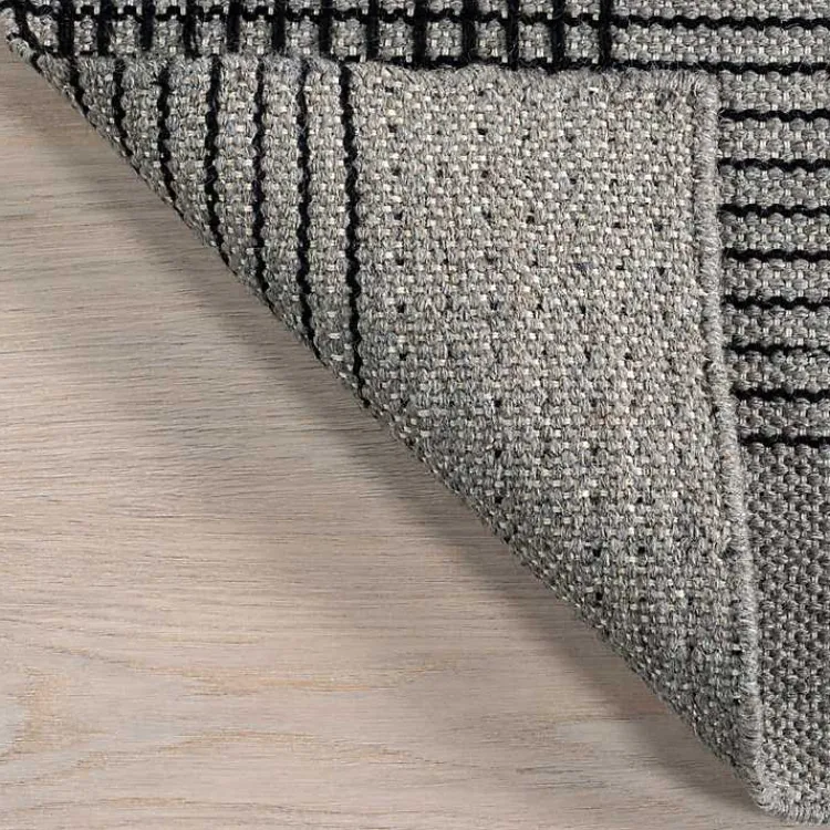 Kirklands Home Plaid Emily Henderson x RugsUSA Runner, 2x8 Gray Online