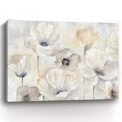 Kirklands Home Poppy Garden Landscape Canvas Art Print Gray Outlet