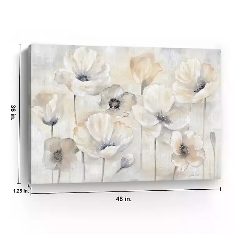Kirklands Home Poppy Garden Landscape Canvas Art Print Gray Outlet