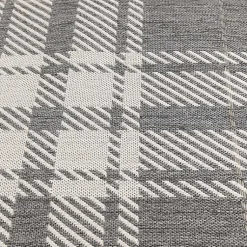 Kirklands Home Priya Plaid Indoor/Outdoor Area Rug, 7x9 Gray Sale