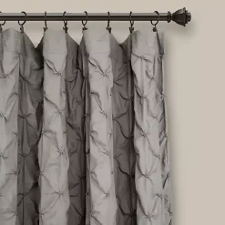 Kirklands Home Ravello Pintuck Curtain Panel, 84 in. Gray Clearance
