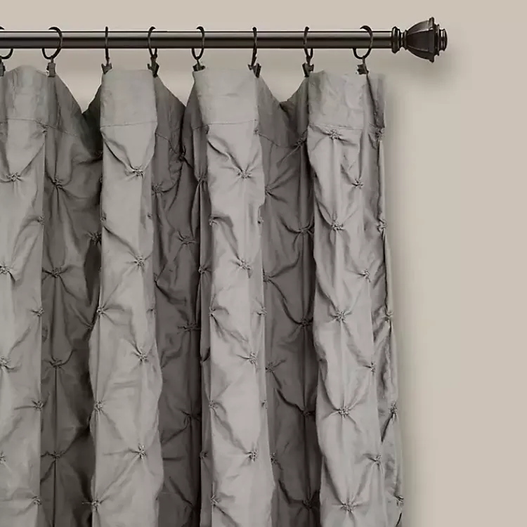 Kirklands Home Ravello Pintuck Curtain Panel, 84 in. Gray Clearance