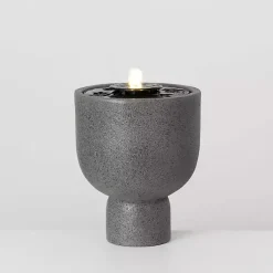 Kirklands Home Resin Pedestal Outdoor Fountain, 13 in. Gray Discount
