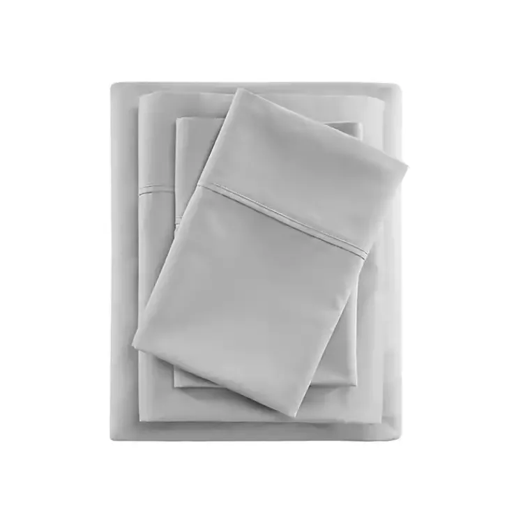 Kirklands Home Rich Cooling Cotton Queen Sheet Set Gray Hot