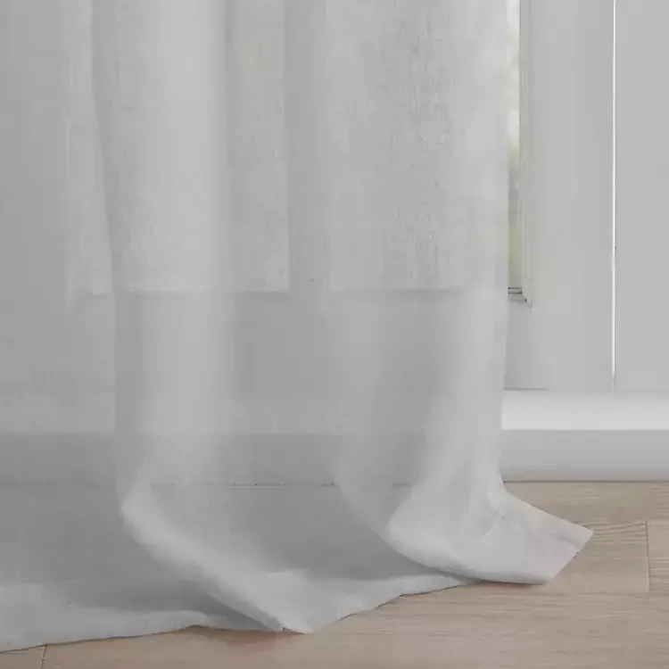 Kirklands Home Gray Rosette Tab Top Curtain Panel, 84 in. Grayr New