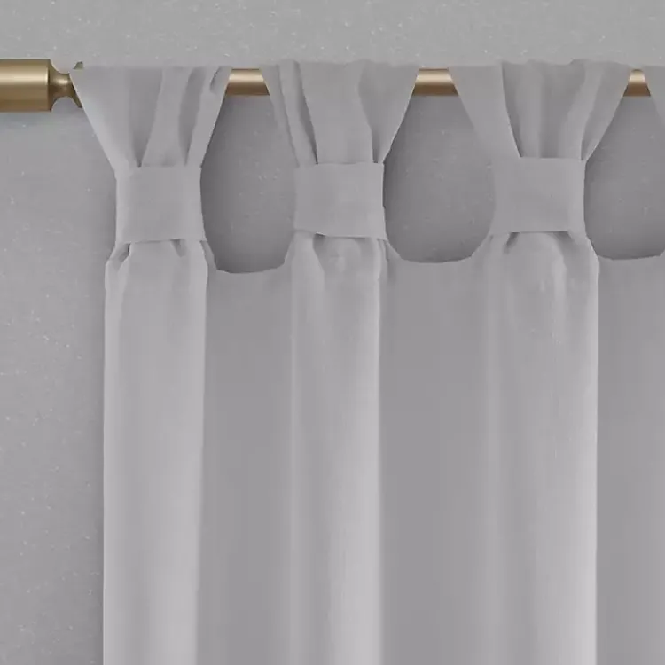 Kirklands Home Rosette Tab Top Curtain Panel, 95 in. Gray Sale