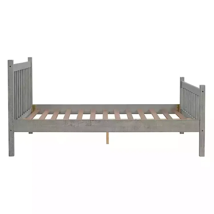 Kirklands Home Rustic Spindleback Full Bed Frame Gray Clearance