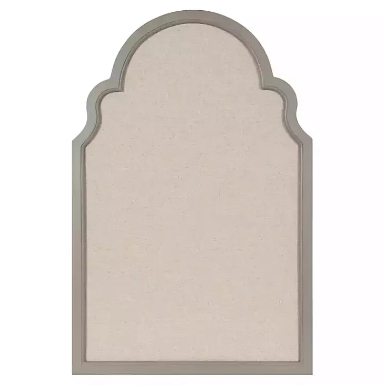 Memo & Chalkboards>Kirklands Home Scalloped Arch Fabric Pinboard Gray