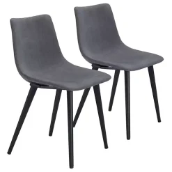Kirklands Home Scooped Daniel Dining Chairs, Set of 2 Gray Discount