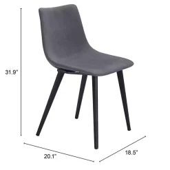 Kirklands Home Scooped Daniel Dining Chairs, Set of 2 Gray Discount