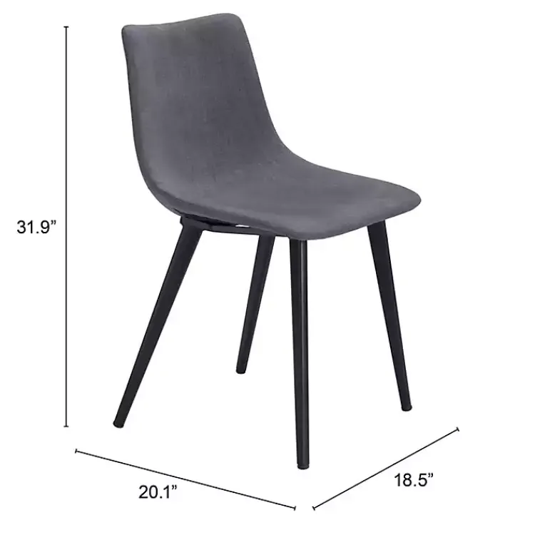 Kirklands Home Scooped Daniel Dining Chairs, Set of 2 Gray Discount