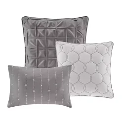 Kirklands Home Gray Seersucker 7-pc. King Comforter Set Best