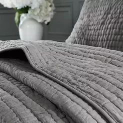 Kirklands Home Serene Quilted 3-pc. King Coverlet Set Gray Hot