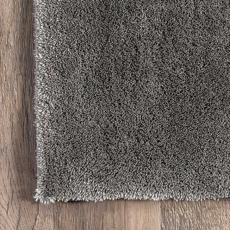 Kirklands Home Shag Washable Area Rug, 6x9 Gray Outlet