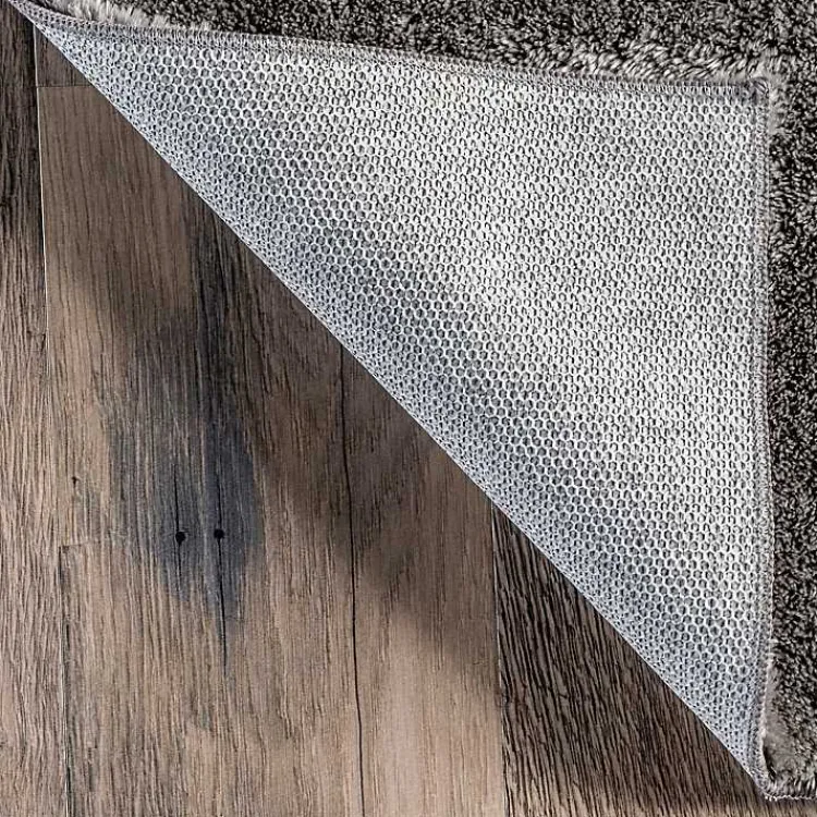 Kirklands Home Shag Washable Area Rug, 6x9 Gray Outlet