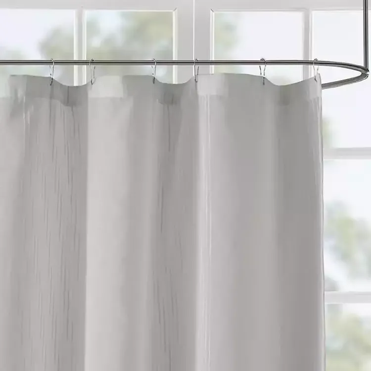 Kirklands Home Sheer Shower Curtain Gray