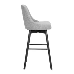 Kirklands Home Sicily Swivel Counter Stool Gray