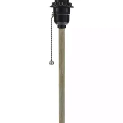 Kirklands Home Sirocco Table Lamp with Rattan Shade Gray