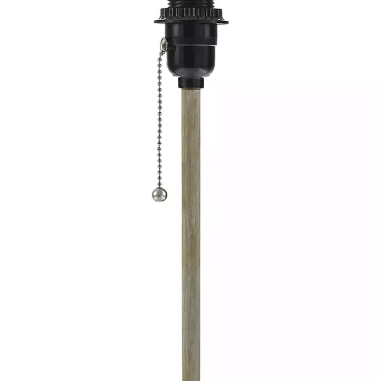 Kirklands Home Sirocco Table Lamp with Rattan Shade Gray