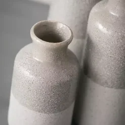 Vases>Kirklands Home Speckled Vases, Set of 3 Gray