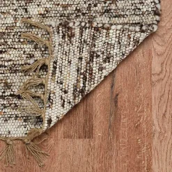 Kirklands Home Speckled Woven Wool and Jute Area Rug, 7x10 Gray Online