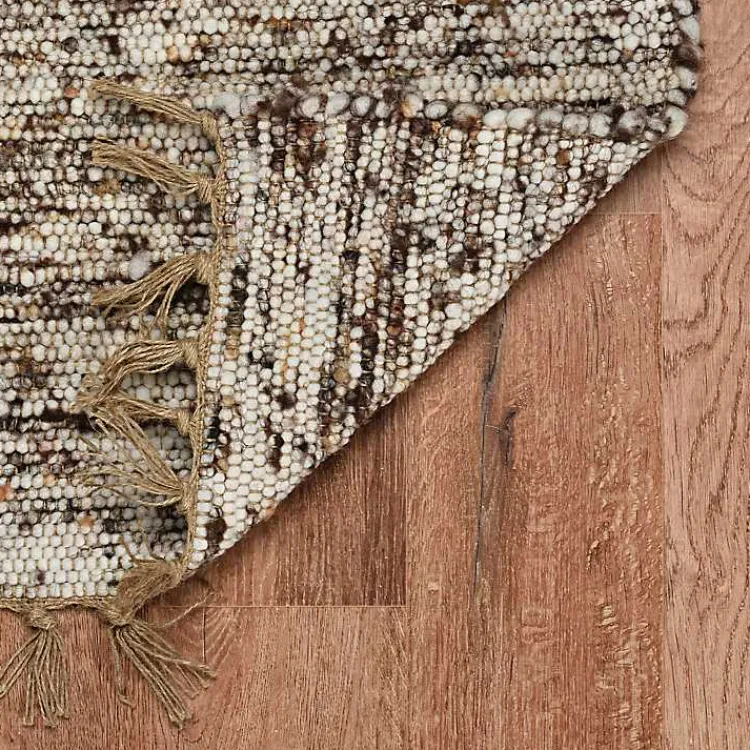 Kirklands Home Speckled Woven Wool and Jute Area Rug, 7x10 Gray Online
