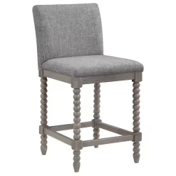 Kirklands Home Spindle Legs Counter Stool Gray Outlet